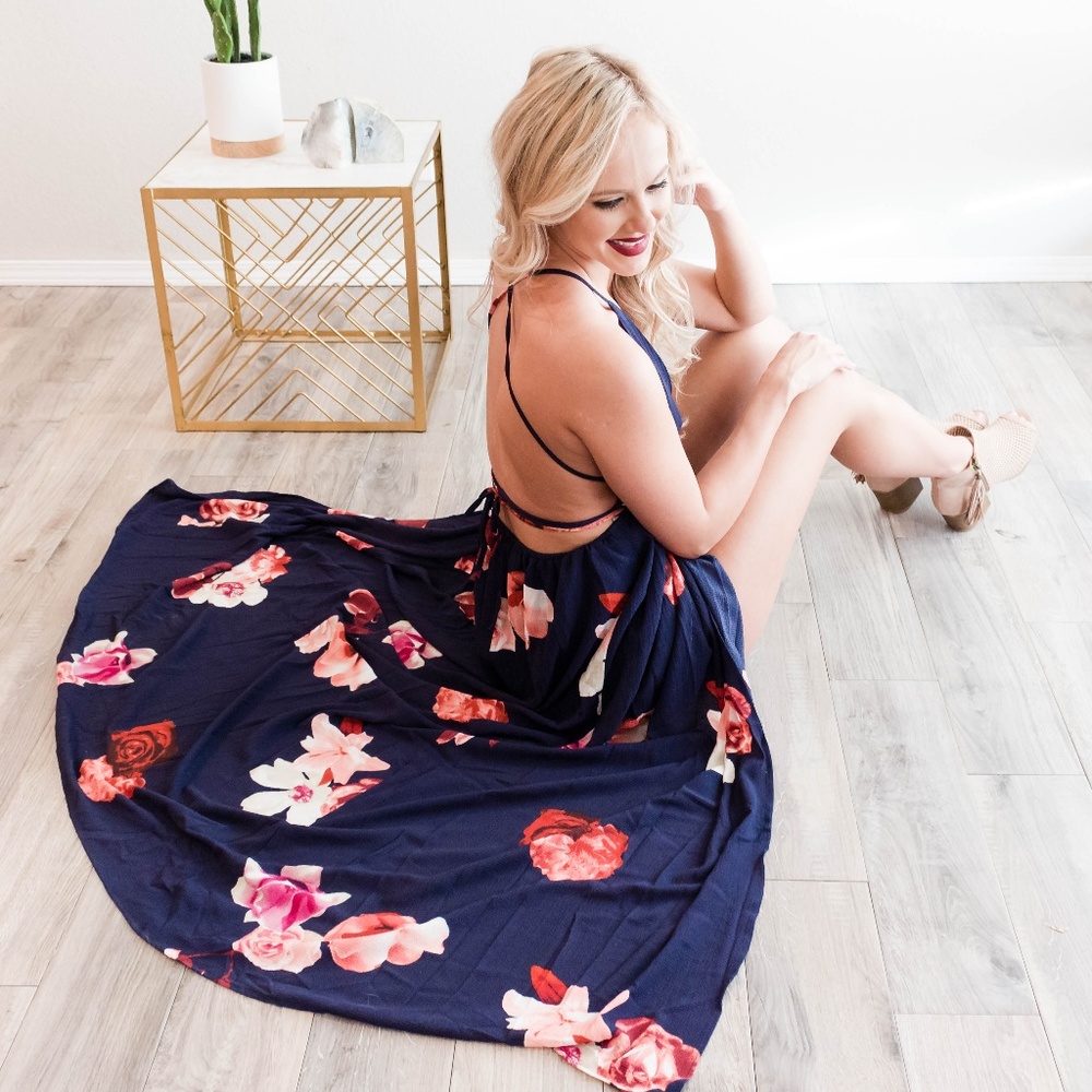 'Floral Affair' Maxi Dress